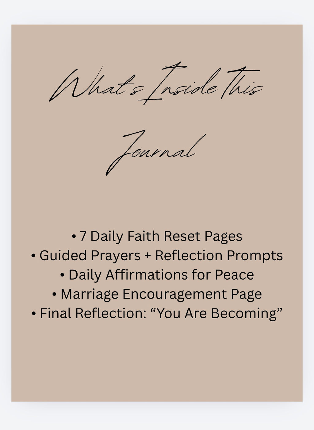 7-day Faith Reset Journal