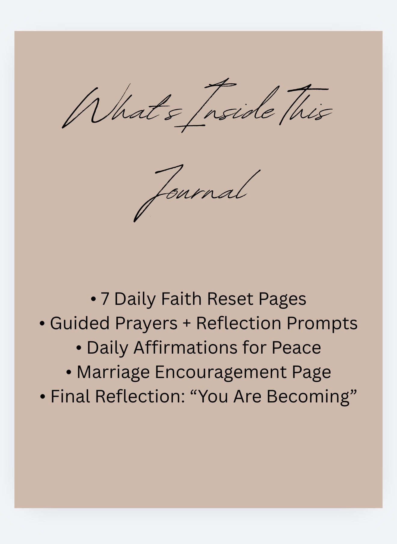 7-day Faith Reset Journal
